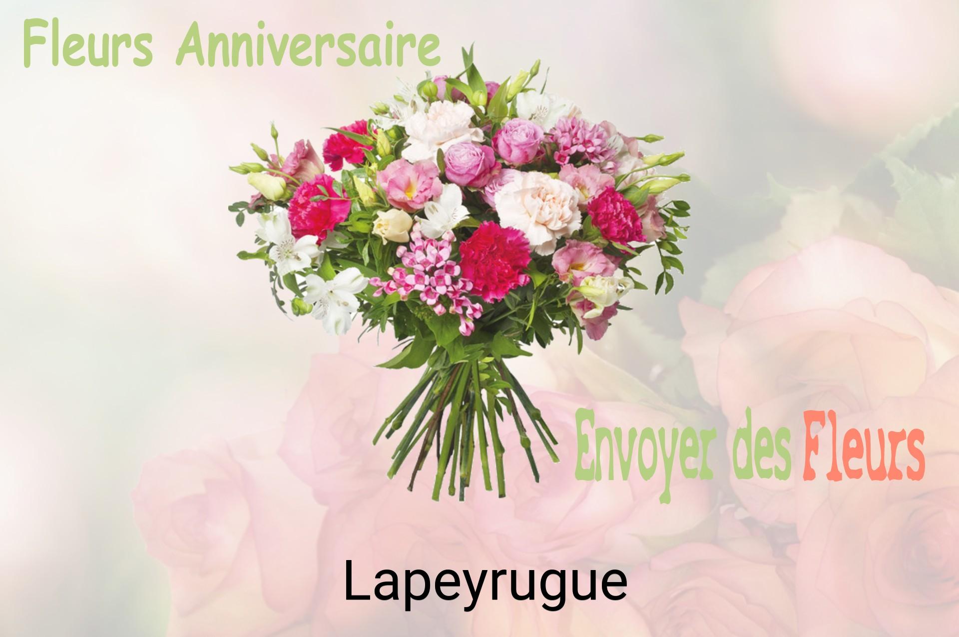 Bouquet de fleurs d’anniversaire livré à Lapeyrugue