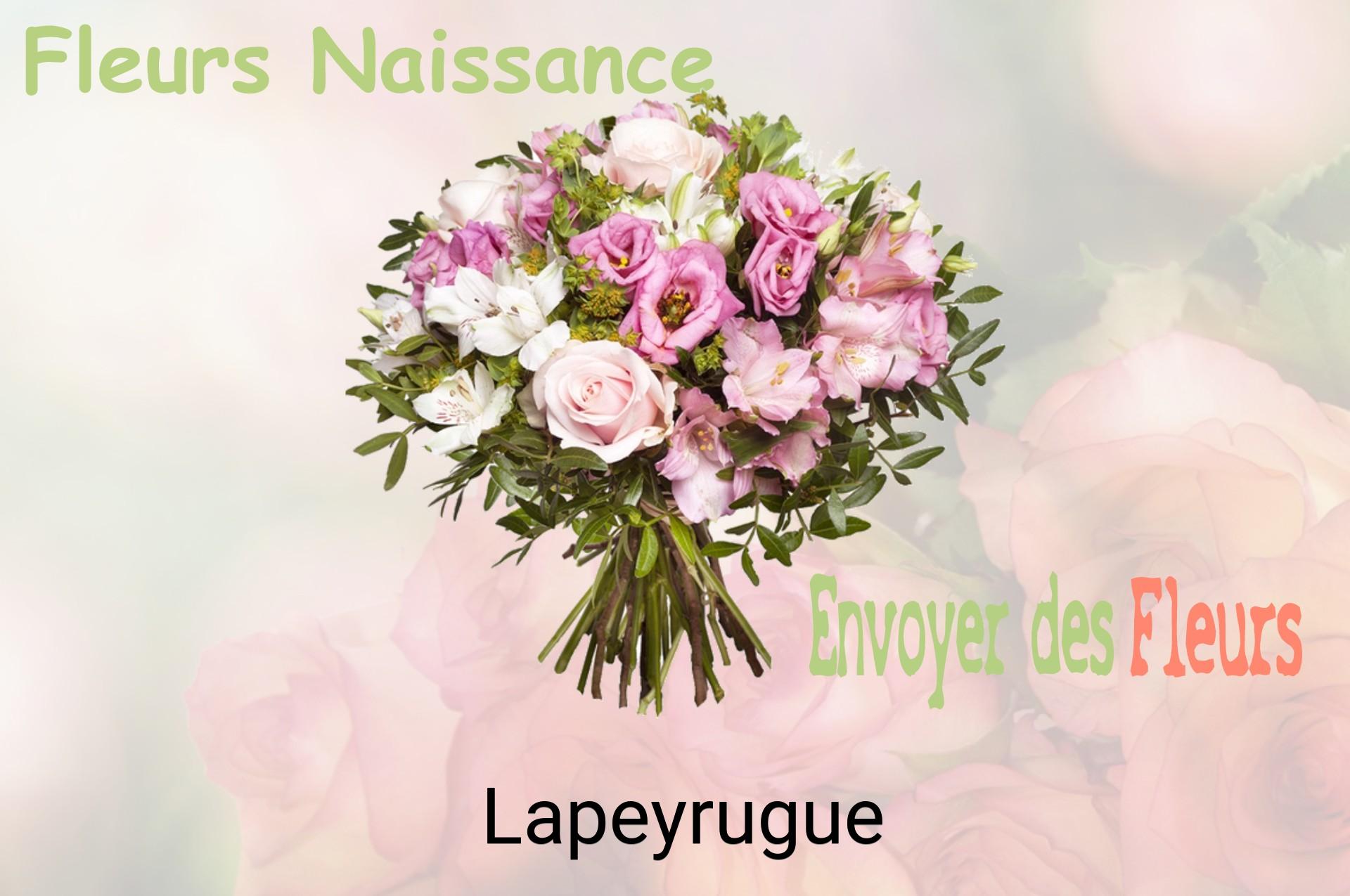 Bouquet de fleurs de naissance livré à Lapeyrugue